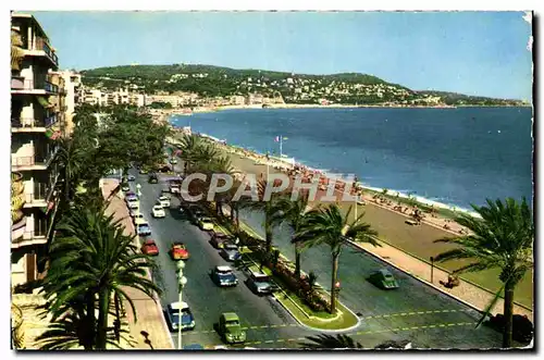 Moderne Karte Nice La Promenade des Anglais Le Mont Boron