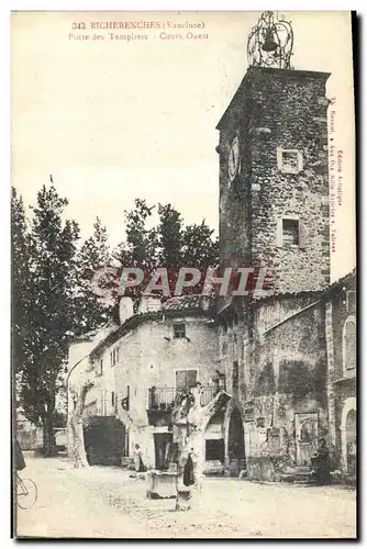 Ansichtskarte AK Richerenches Porte des Templiers Cours Ouest