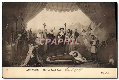 Ansichtskarte AK Carthage Mort de Saint Louis Templier Ange