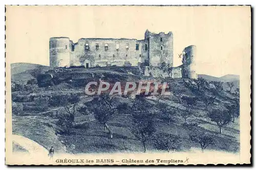 Cartes postales Greoulx les Bains Chateau des Templiers