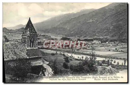 Ansichtskarte AK Dauphine La Chapelle des Templiers et la vallee de Vizille