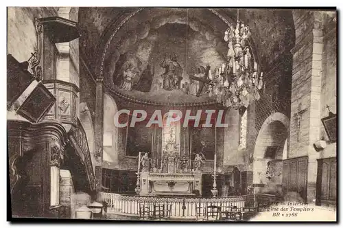 Cartes postales Luz Interieur de l'eglise des templiers