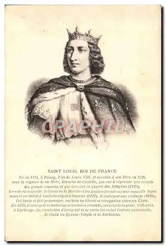 Ansichtskarte AK Saint Louis Roi De France Templier Croise Croisades