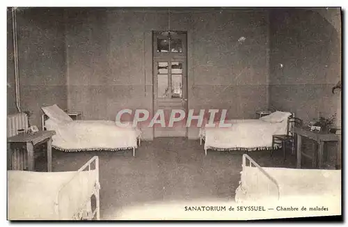 Ansichtskarte AK Sanatorium de Seyssuel Chambre de Malades