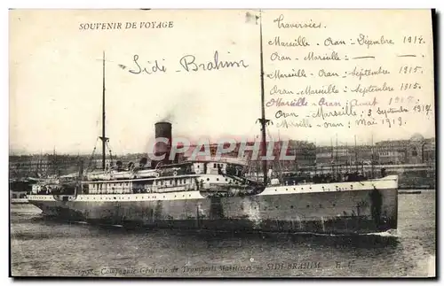 Ansichtskarte AK Bateau Sidi Brahim