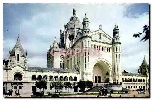 Cartes postales moderne Lisieux Vue Vers la Basilique