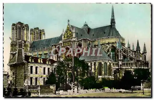 Cartes postales moderne Reims La Cathedrale Vue Prise de l&#39abside et de l&#39eveche