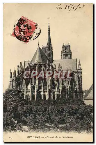 Cartes postales Orleans L&#39Abside de la Cathedrale