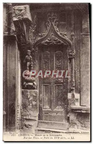 Cartes postales Lisieux Manoir de la Salamandre Rue aux Feves Porte du 16eme