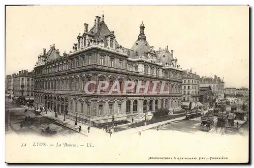 Cartes postales Lyon La Bourse