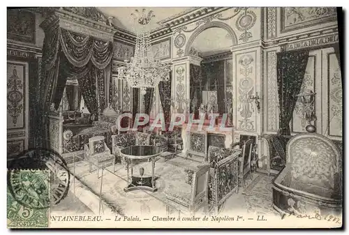 Cartes postales Fontainebleau Le Palais Chambre a Coucher de Napoleon 1er