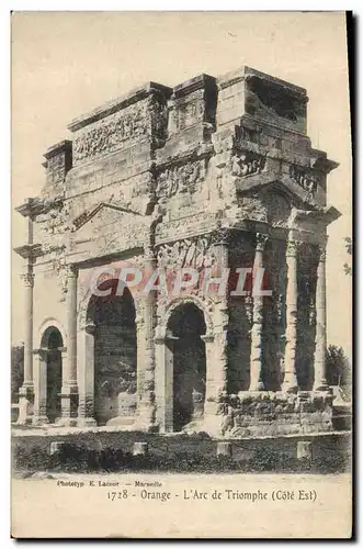 Cartes postales Orange L&#39Arc de Triomphe