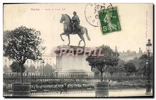 Cartes postales Lyon Statue de Louis XIV