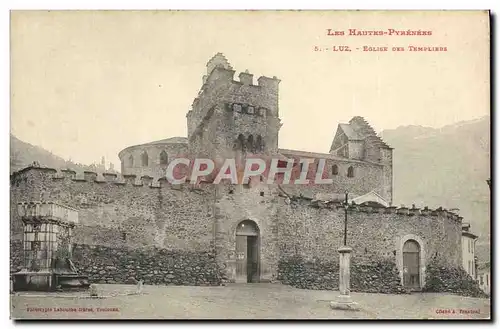 Cartes postales Les Hautes Pyrenees Luz Eglise des Templiers