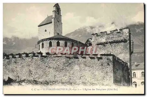 Cartes postales Les Hautes Pyrenees Luz St Sauveur Eglise des Templiers