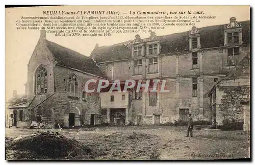 Cartes postales Neuilly Sous Clermont La Conumanderie Vue Sur la cour