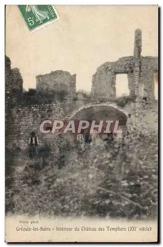 Ansichtskarte AK Greoux Les Bains Interieur Du Chateau Des Templiers (animee)