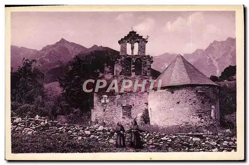 Cartes postales Les Beaux Paysages De France Le Plan D&#39Aragnouet Eglise des Templiers