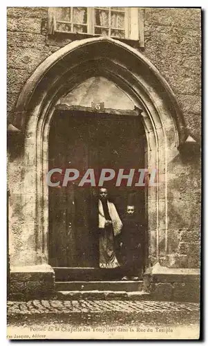 Cartes postales Portail De La Chapelle Des Templiers Dans La Rue Du Temple
