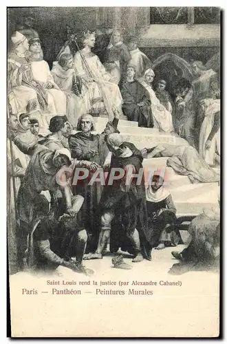 Ansichtskarte AK Saint Louis Rend La Justice Paris Pantheon Alexandre Cabanel