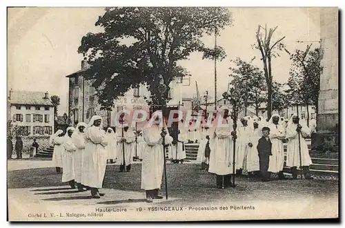 Cartes postales Haute Loire Yssingeaux Procession Des Penitents TOP