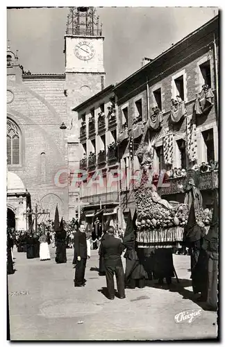 Cartes postales moderne Perpignan Semaine sainte en Roussillon La procession de la Sanch le cortege des penitents