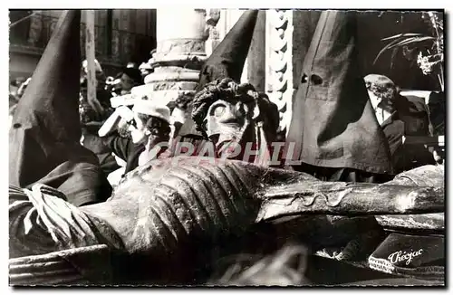 Cartes postales moderne Perpignan Semaine sainte en Roussillon La procession de la Sanch Devot crucifix de Saint-Jean