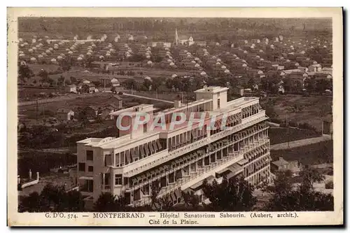 Cartes postales Montferrand Hopital sanatorium Sabourin Cite de la plaine