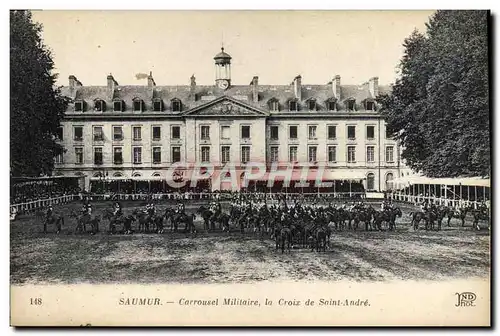 Cartes postales Cheval Equitation Hippisme Saumur Carrousel militaire la croix de Saint Andre