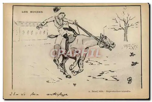 Ansichtskarte AK Cheval Equitation Hippisme Les buches