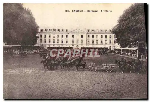 Ansichtskarte AK Cheval Equitation Hippisme Saumur Carousel