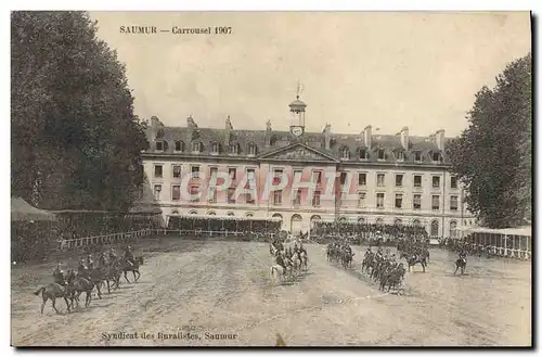 Ansichtskarte AK Cheval Equitation Hippisme Saumur Carrousel 1907