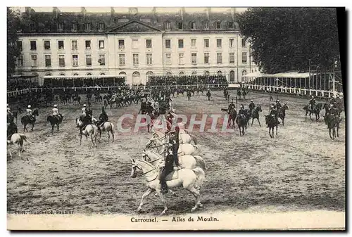 Ansichtskarte AK Cheval Equitation Hippisme Saumur Carrousel Ailes de Moulin