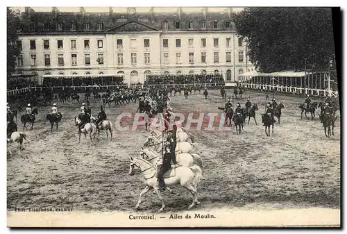 Cartes postales Cheval Equitation Hippisme Saumur Carrousel Ailes de Moulin