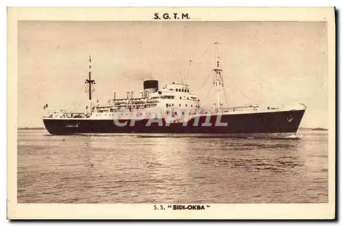 Cartes postales Bateau Paquebot SGM Sidi Okba