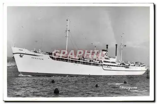 Cartes postales Bateau Paquebot Skaugum