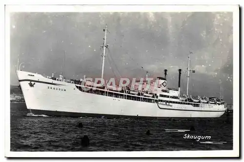 Cartes postales Bateau Paquebot Skaugum