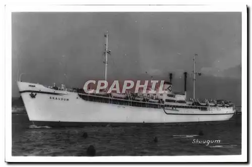 Cartes postales Bateau Paquebot Skaugum