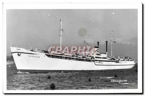 Cartes postales Bateau Paquebot Skaugum