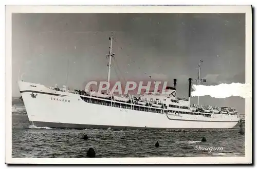 Cartes postales Bateau Paquebot Skaugum