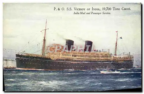 Cartes postales Bateau Paquebot P&O SS Viceroy of India