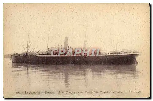 Cartes postales Bateau Paquebot Samara de la Compagnie de Navigation Sud Atlantique