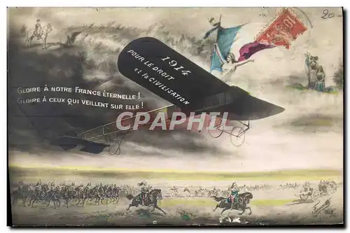 Cartes postales Militaria Avion