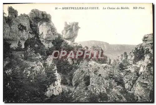 Cartes postales Montpellier Le Vieux La Chaise Du Diable