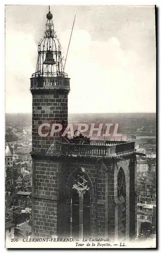 Ansichtskarte AK Clermont Ferrand La Cathedrale Tour De La Bayette