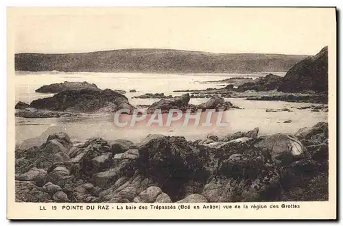 Cartes postales Pointe Du Raz La Baie Des Trepasses Boe en Anaon vue de la region des grottes