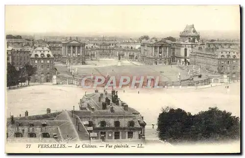 Cartes postales Versailles Le Chateau Vue Generale