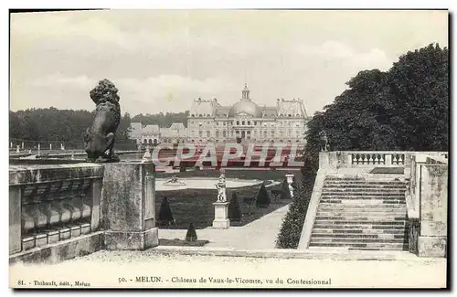 Ansichtskarte AK Melun Chateau De Vaux Le Vicomte Vu Du Contessionnal