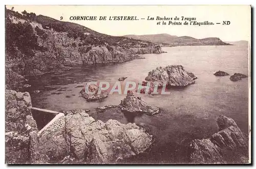 Ansichtskarte AK Corniche De L&#39Esterel Les Rochers Du Trayas et la pointe de l&#39Esquillon