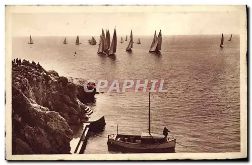 Cartes postales Les regates Bateaux